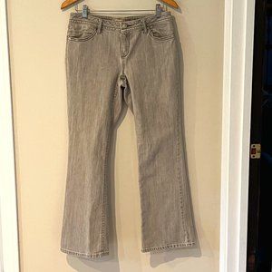 CAbi Contempory Fit Gray Boot Cut Denim Jeans Size 10